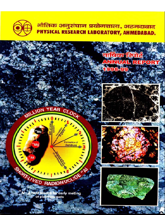 Book Annual Report 1998-1999 Frontpage Image