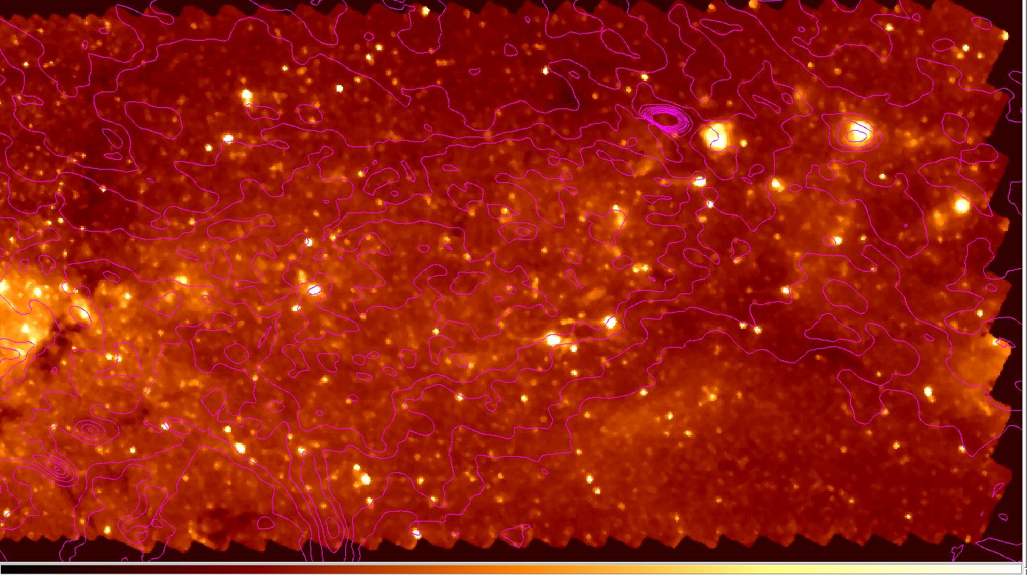 C with VLA contours